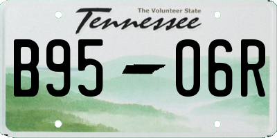 TN license plate B9506R