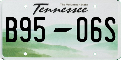 TN license plate B9506S
