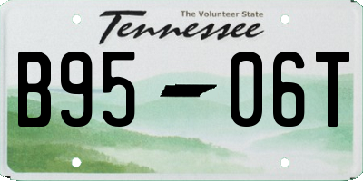 TN license plate B9506T