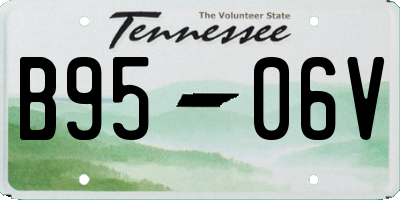 TN license plate B9506V