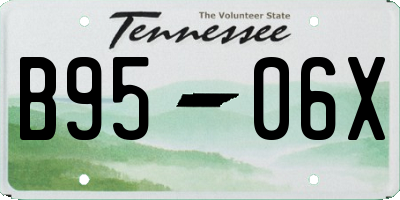 TN license plate B9506X
