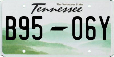 TN license plate B9506Y