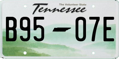 TN license plate B9507E