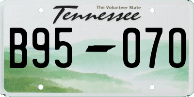 TN license plate B9507O
