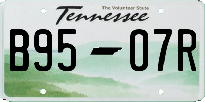 TN license plate B9507R
