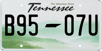 TN license plate B9507U