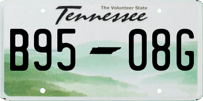 TN license plate B9508G