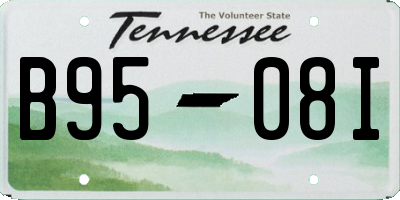 TN license plate B9508I