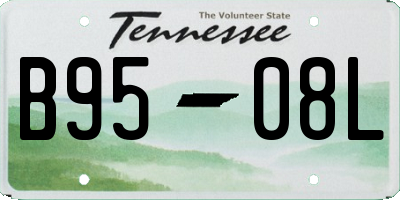 TN license plate B9508L