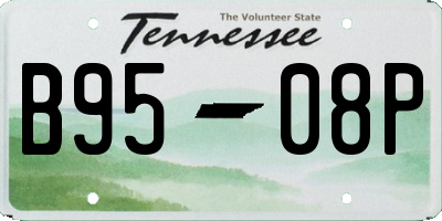 TN license plate B9508P