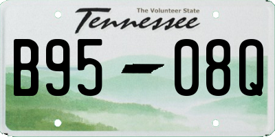 TN license plate B9508Q