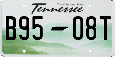 TN license plate B9508T
