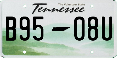 TN license plate B9508U