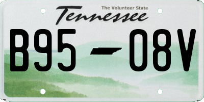 TN license plate B9508V