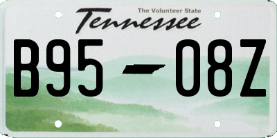 TN license plate B9508Z