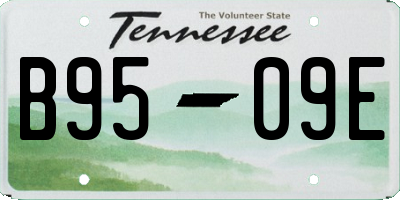 TN license plate B9509E