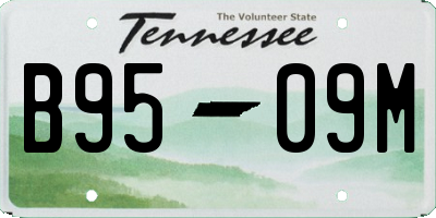 TN license plate B9509M