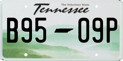 TN license plate B9509P