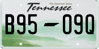 TN license plate B9509Q