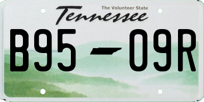 TN license plate B9509R