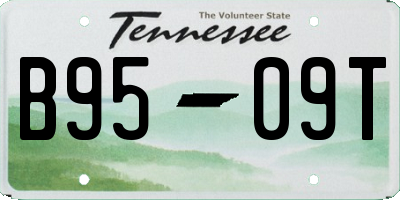 TN license plate B9509T