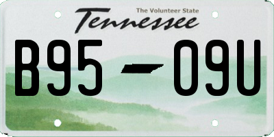 TN license plate B9509U