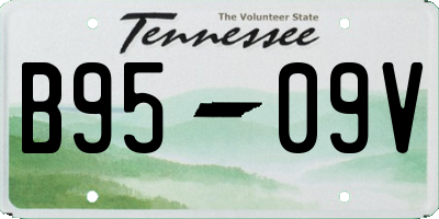 TN license plate B9509V