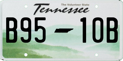 TN license plate B9510B