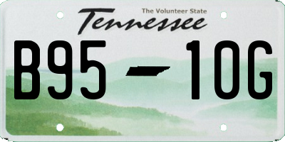 TN license plate B9510G
