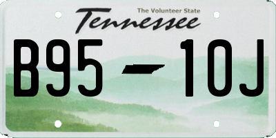 TN license plate B9510J