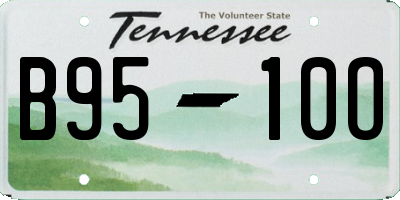 TN license plate B9510O