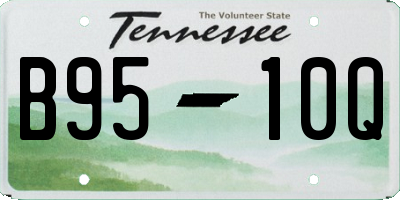 TN license plate B9510Q
