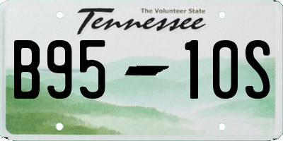 TN license plate B9510S