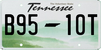 TN license plate B9510T