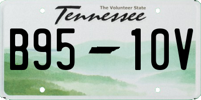 TN license plate B9510V