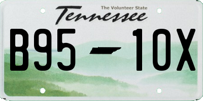 TN license plate B9510X