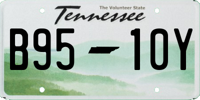 TN license plate B9510Y