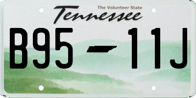 TN license plate B9511J