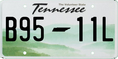 TN license plate B9511L
