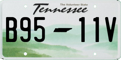 TN license plate B9511V