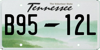 TN license plate B9512L