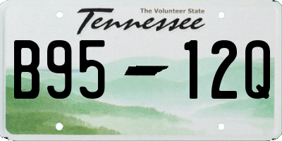 TN license plate B9512Q