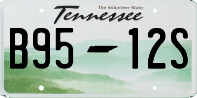 TN license plate B9512S