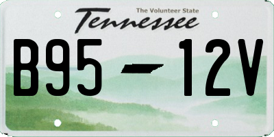 TN license plate B9512V