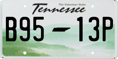TN license plate B9513P
