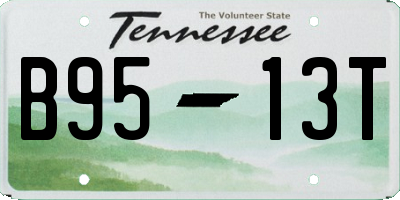 TN license plate B9513T