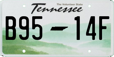 TN license plate B9514F