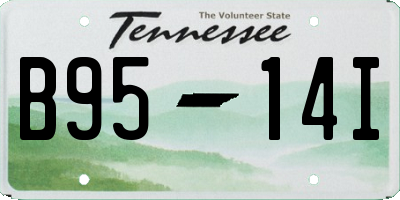 TN license plate B9514I