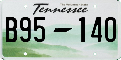 TN license plate B9514O