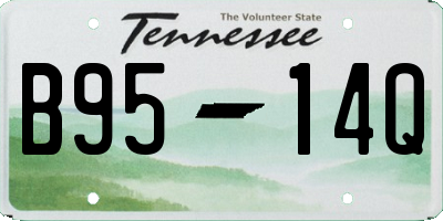 TN license plate B9514Q